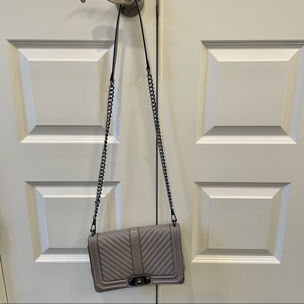 Rebecca Minkoff Chevron Quilted Love Crossbody Purse